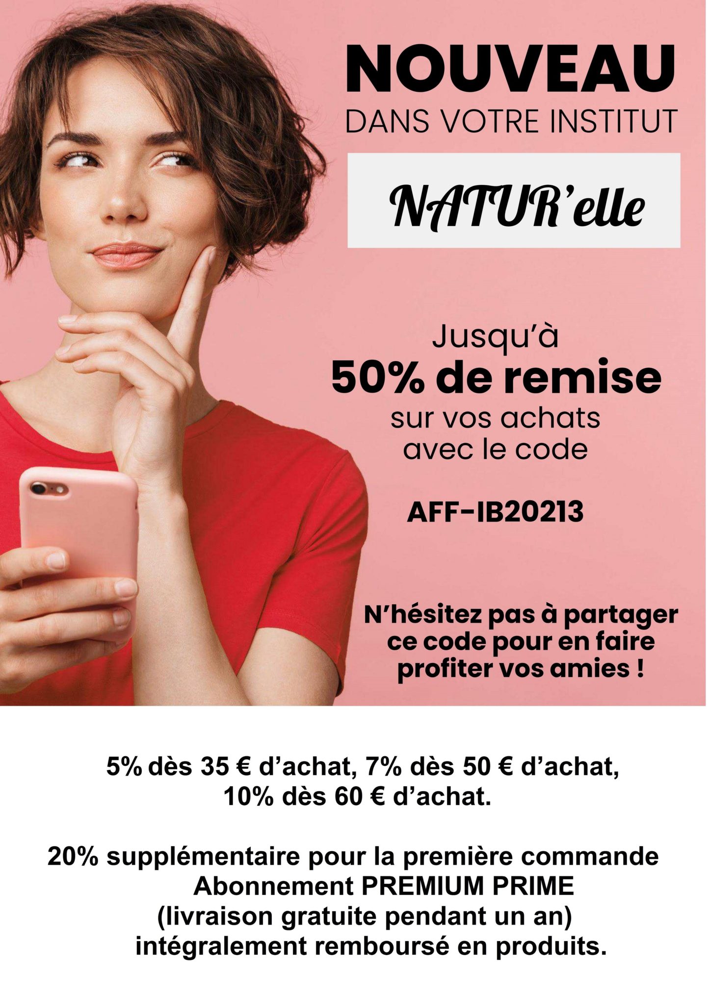 Code partenaire AFF-IB20213 - Institut NATUR’elle